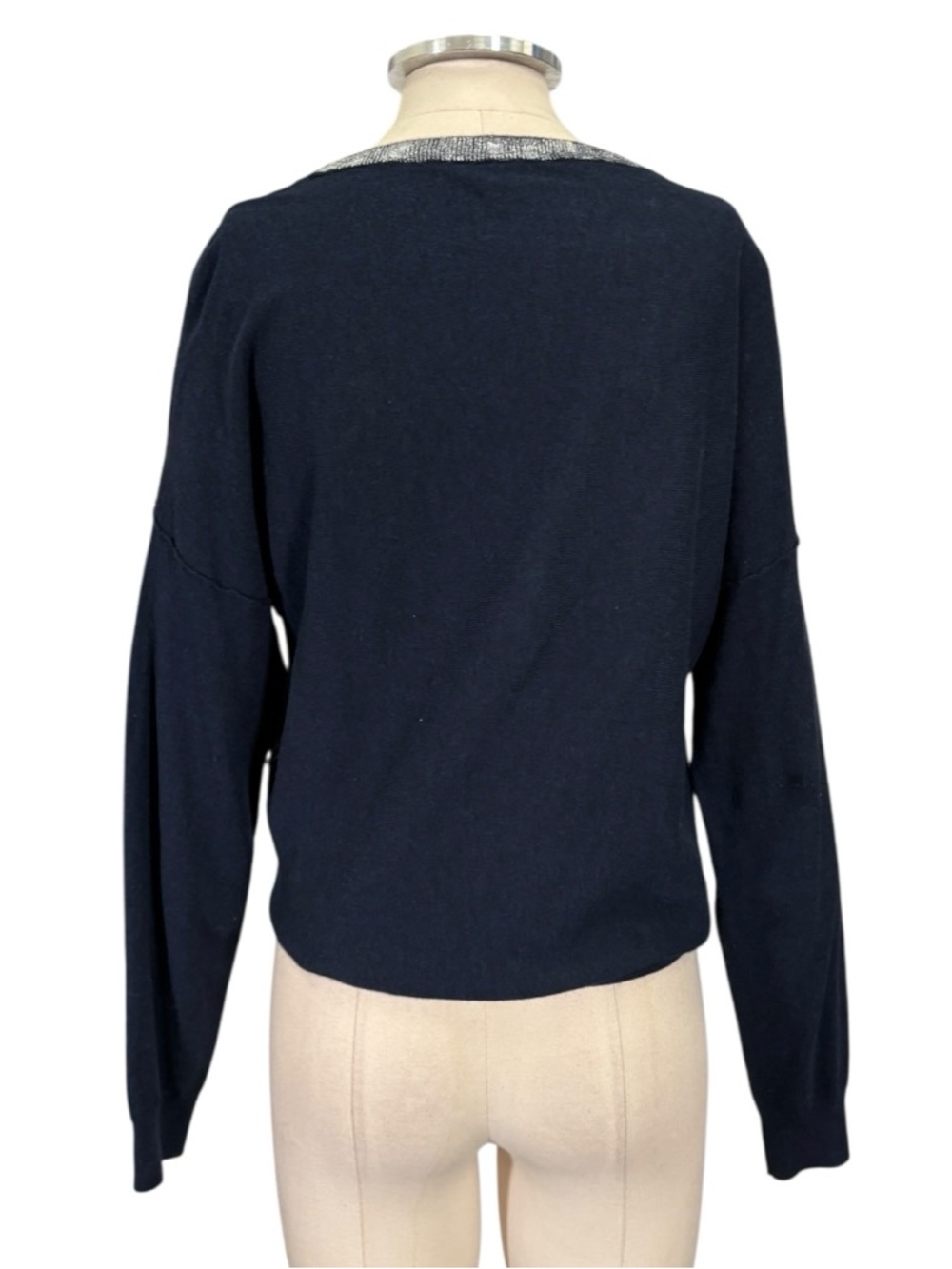 Zadig & Voltaire Anouk Foil Cashmere Blend Sweater Size XS - Picture 4 of 11